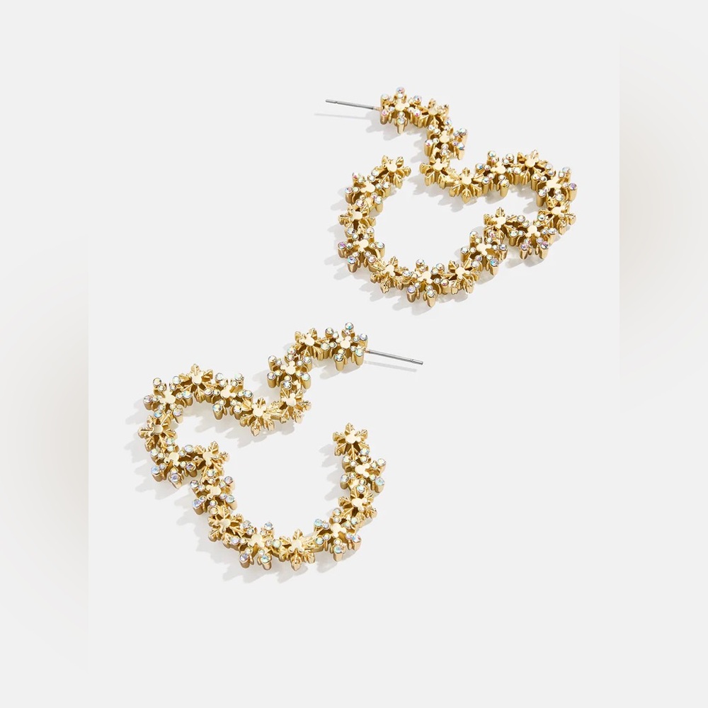 Baublebar Disney Mickey Mouse Let It Glow Earrings-Statement Snowflake Earrings